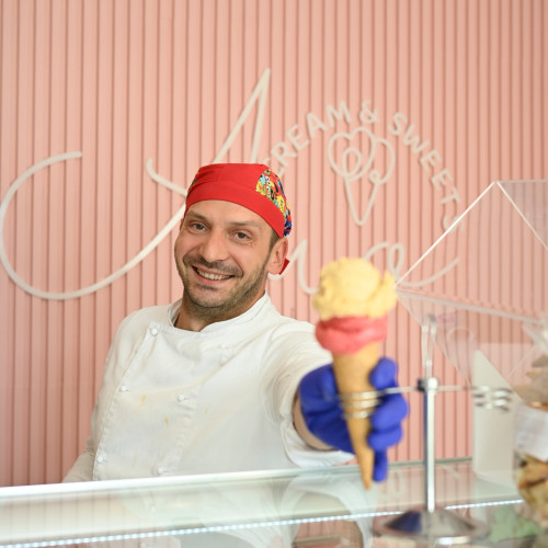 Sergiu Morar redeschide gelateria AMO la Zalău cu un concept nou