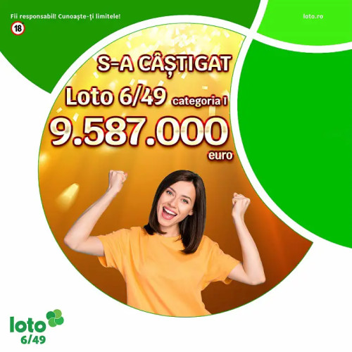 Cel mai mare câștig la Loto 6/49 în 2024, în valoare de peste 47 milioane lei