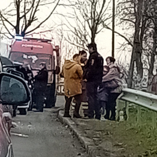 Accident rutier pe pasarela de ieșire din Zalău