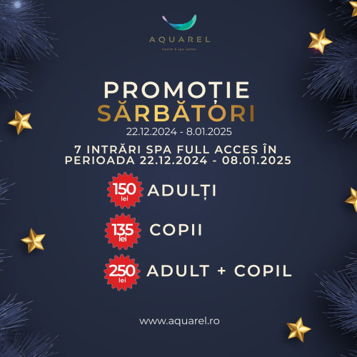 Perioada promoției: 22 decembrie 2024 - 8 ianuarie 2025