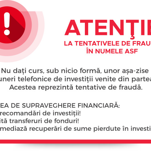 Alertă de fraudă telefonică în numele ASF