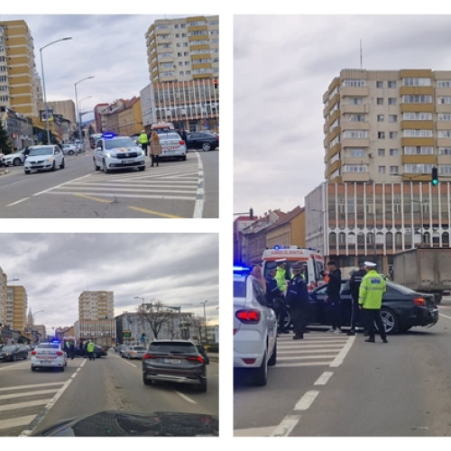 Șoferi într-o altercație violentă în trafic, în urma căreia a fost atacat un polițist local