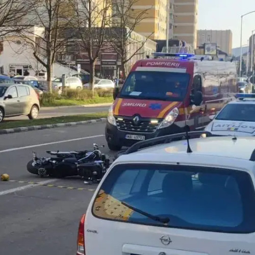 Motoarist rănit în urma accidentului din Zalău