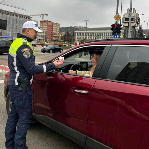 Șoferițele din Zalău, sancționate cu mărțișoare de poliție