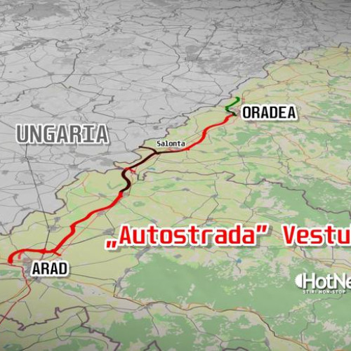 Noua Autostradă a Vestului în construcție va face legătura între România și Ungaria prin viitorul DEx16