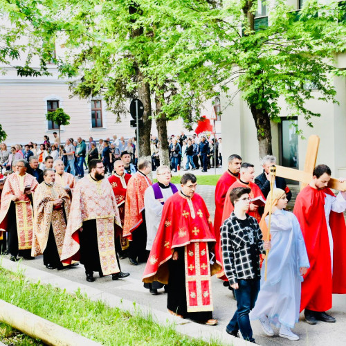 Procesiune cu Calea Crucii în Zalău în Săptămâna Mare pentru păcii și unității societății